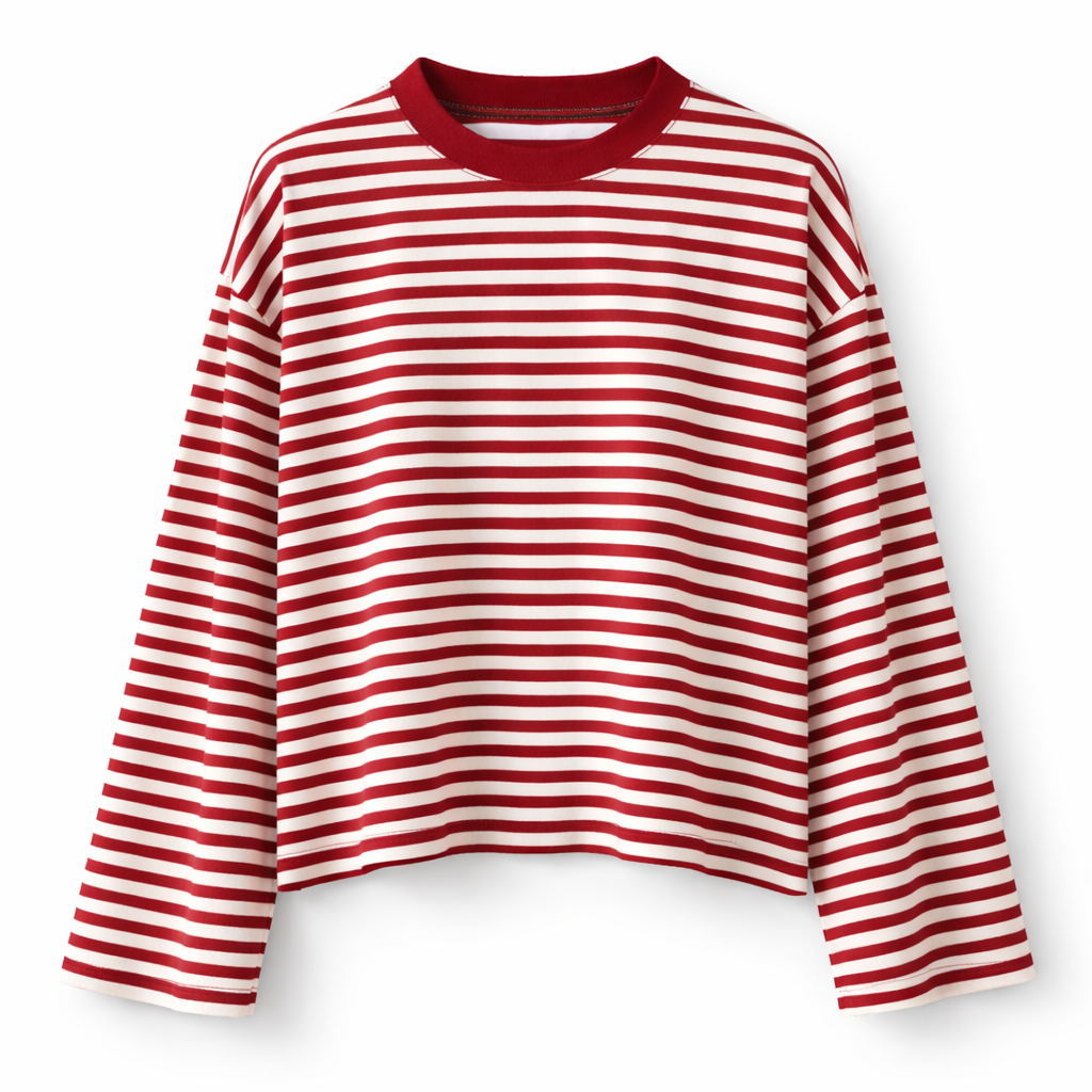 Claire | Striped Long Sleeve Top