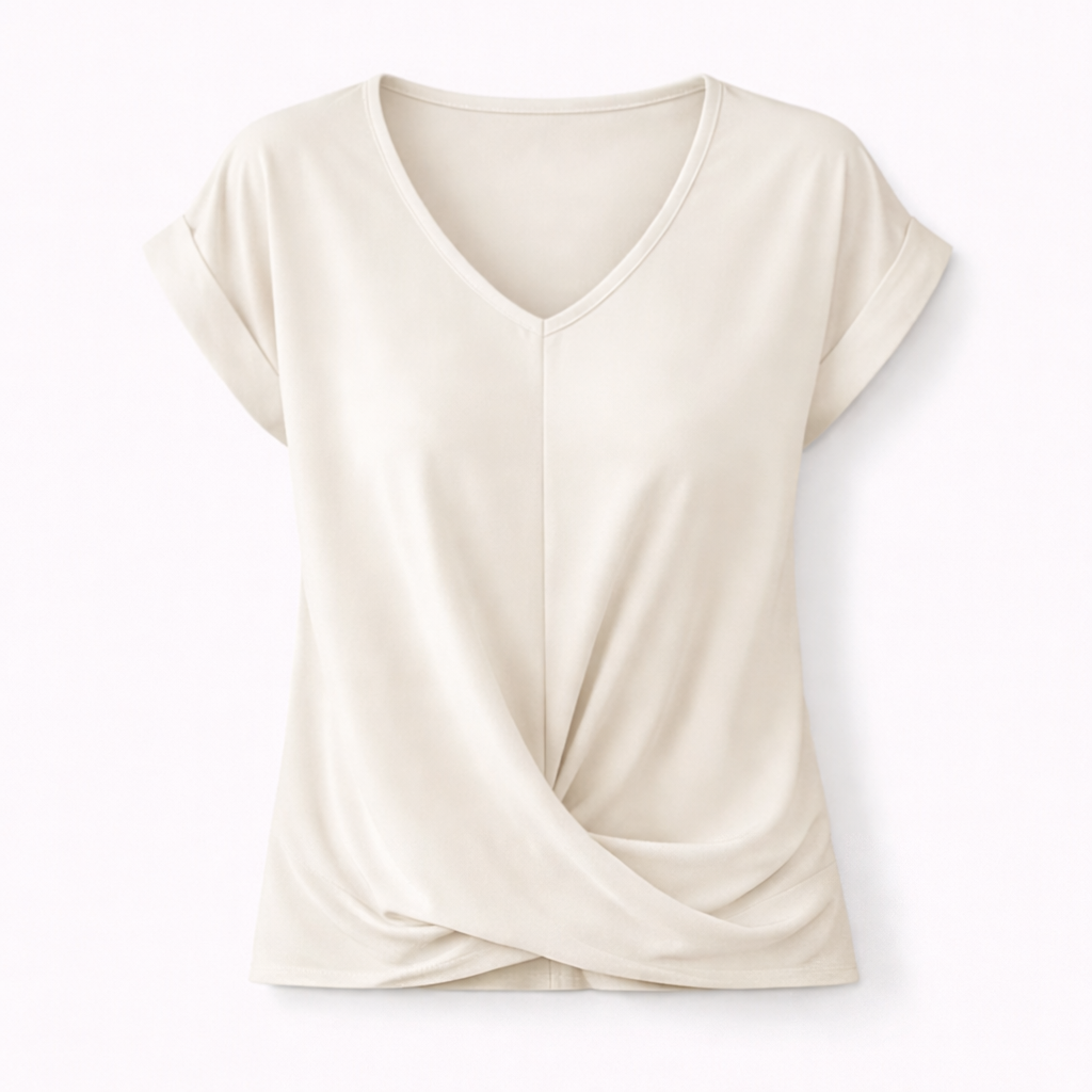 Zinnia | Casual Twist Front T-Shirt