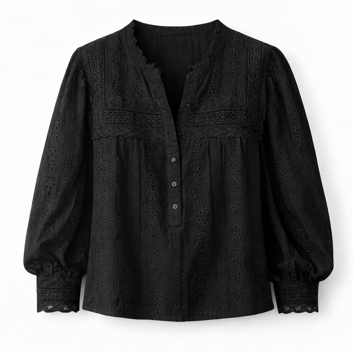 Olivia | Lace Embroidered Blouse