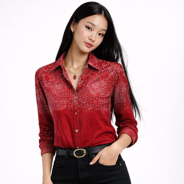 Aria | Botanical Print Blouse