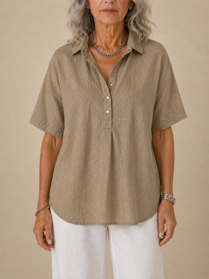 QUINLEY | CASUAL BUTTON-UP COLLAR SHIRT