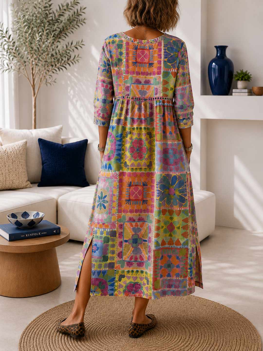 Pilar | Ethnic Print Dress