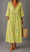 Audrey™ | Wildflower Linen Dress