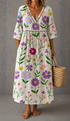 Ivy™ | Wildflower Linen Dress