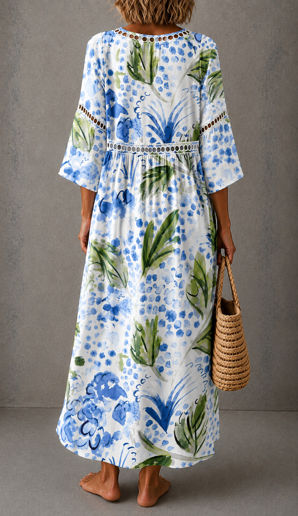 Camille™ | Wildflower Linen Dress