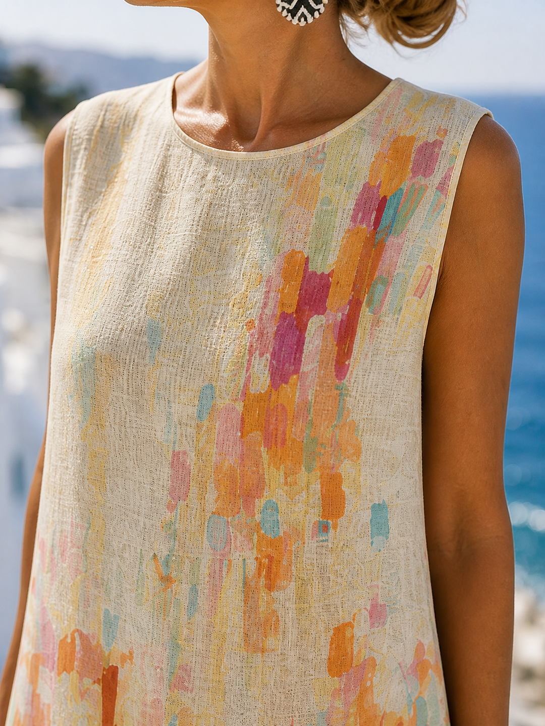 VALERIE™ | Soft Mosaic Summer Dress