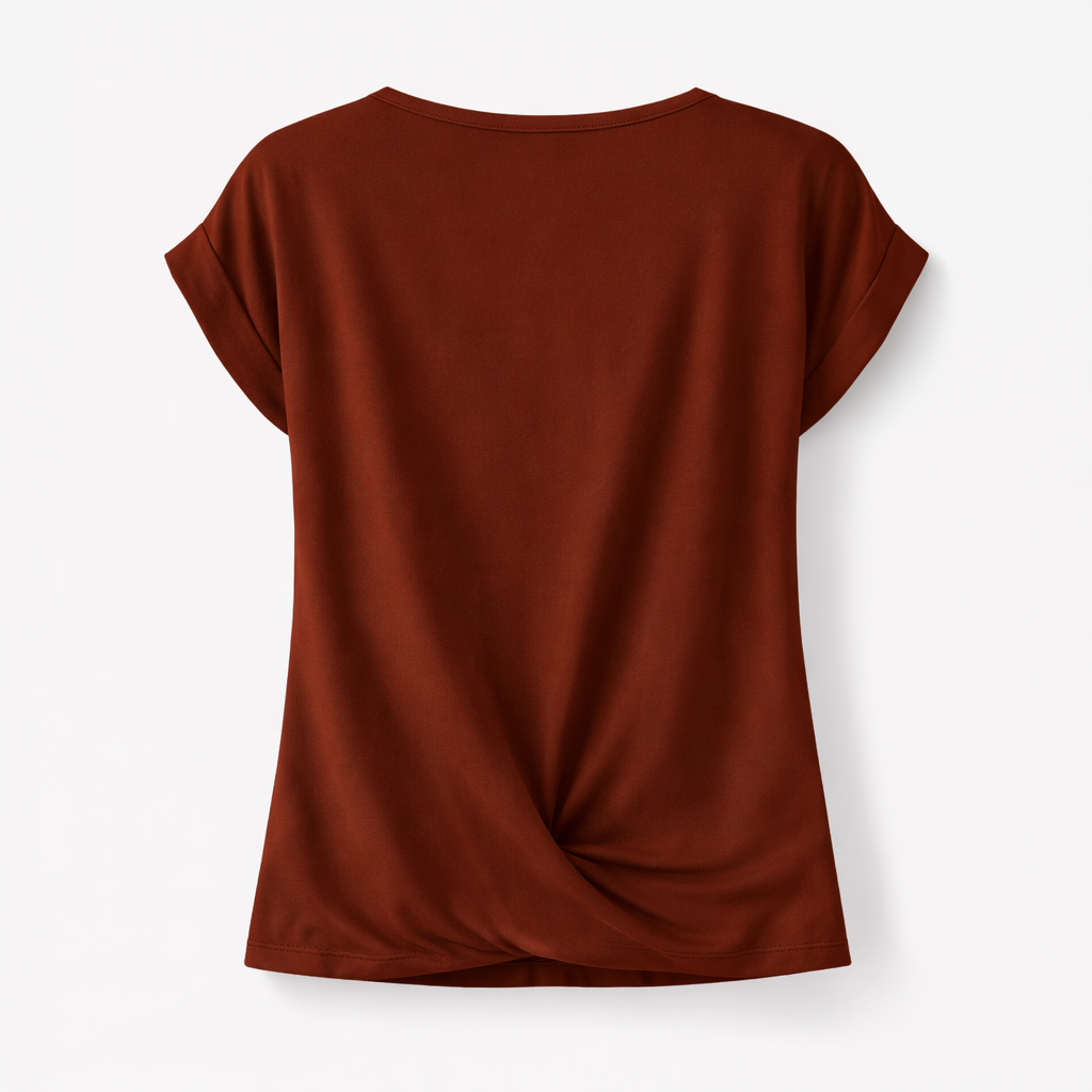 Zinnia | Casual Twist Front T-Shirt
