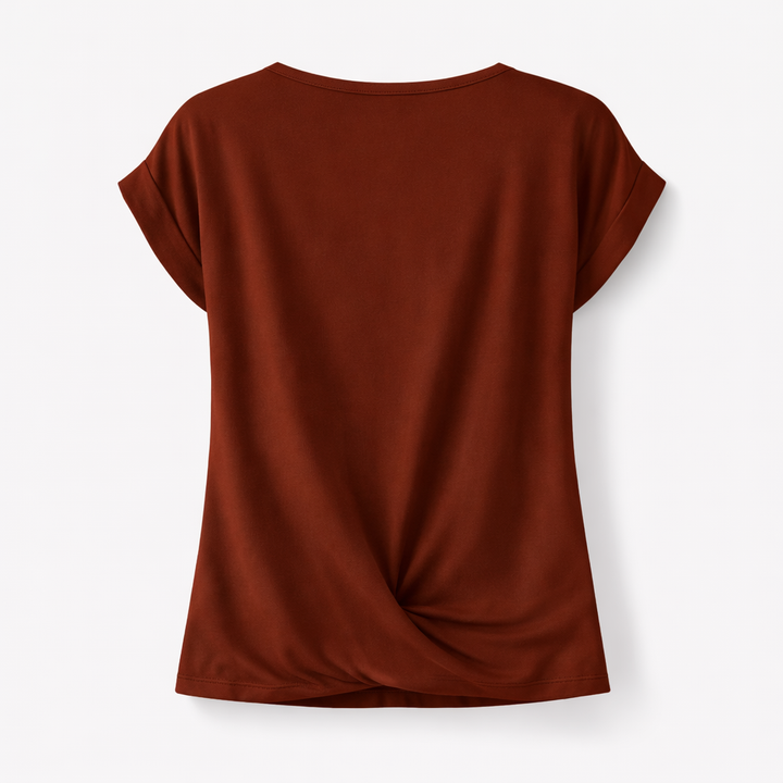 Zinnia | Casual Twist Front T-Shirt
