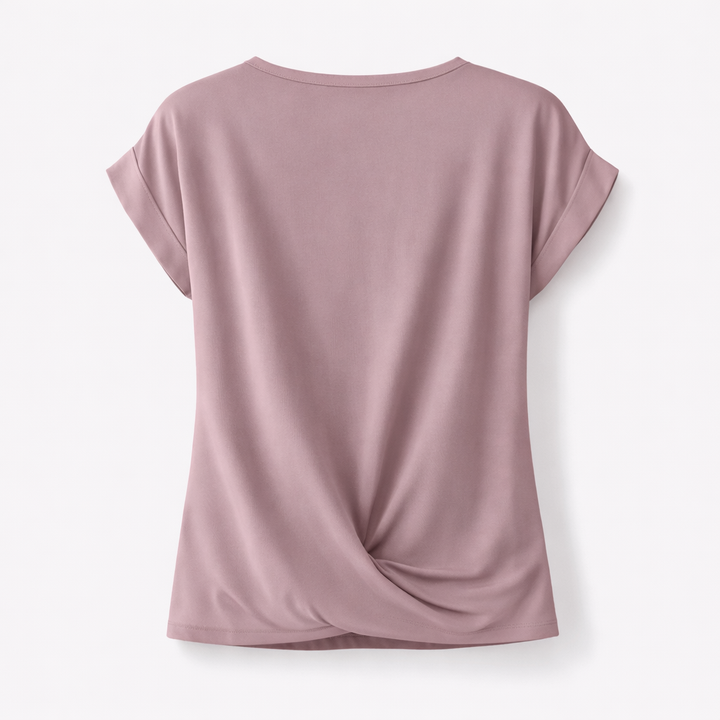 Zinnia | Casual Twist Front T-Shirt