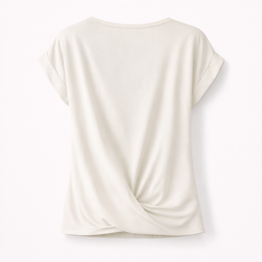 Zinnia | Casual Twist Front T-Shirt