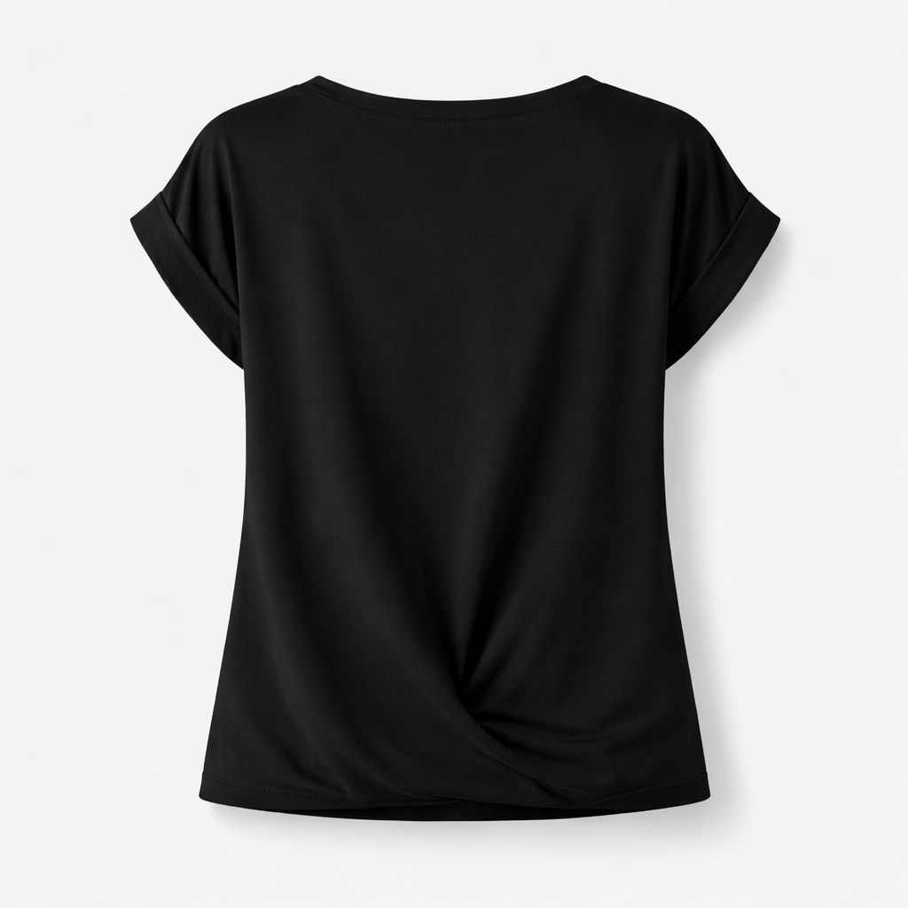 Zinnia | Casual Twist Front T-Shirt