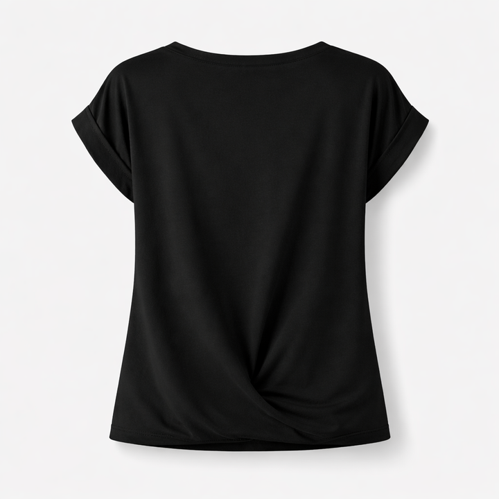 Zinnia | Casual Twist Front T-Shirt
