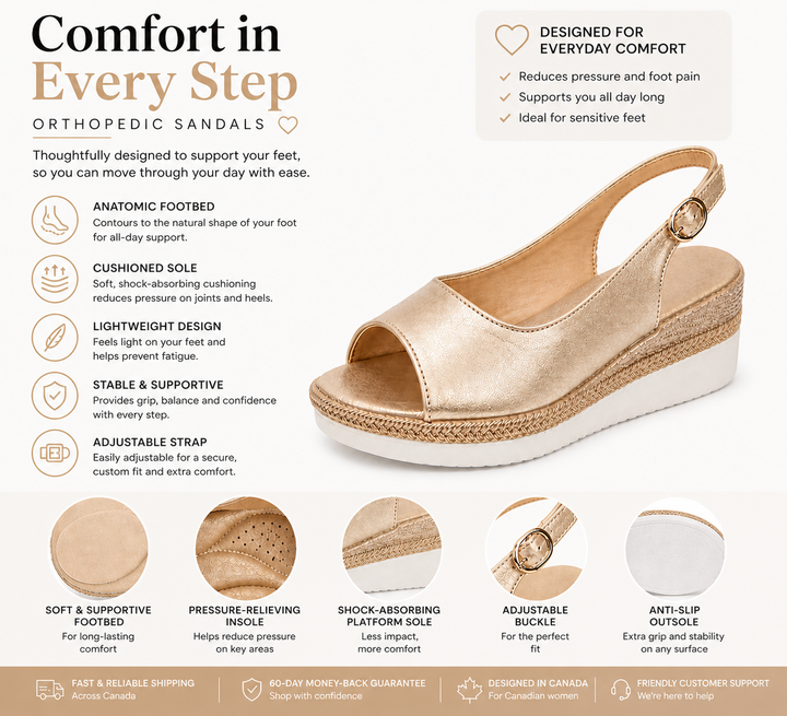 Avery™ | Comfort Slingback Sandals