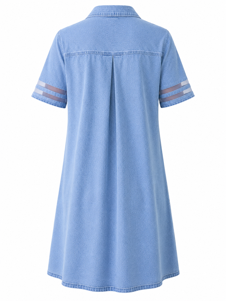NOÉLINE™ | Figure Flattering Denim Dress