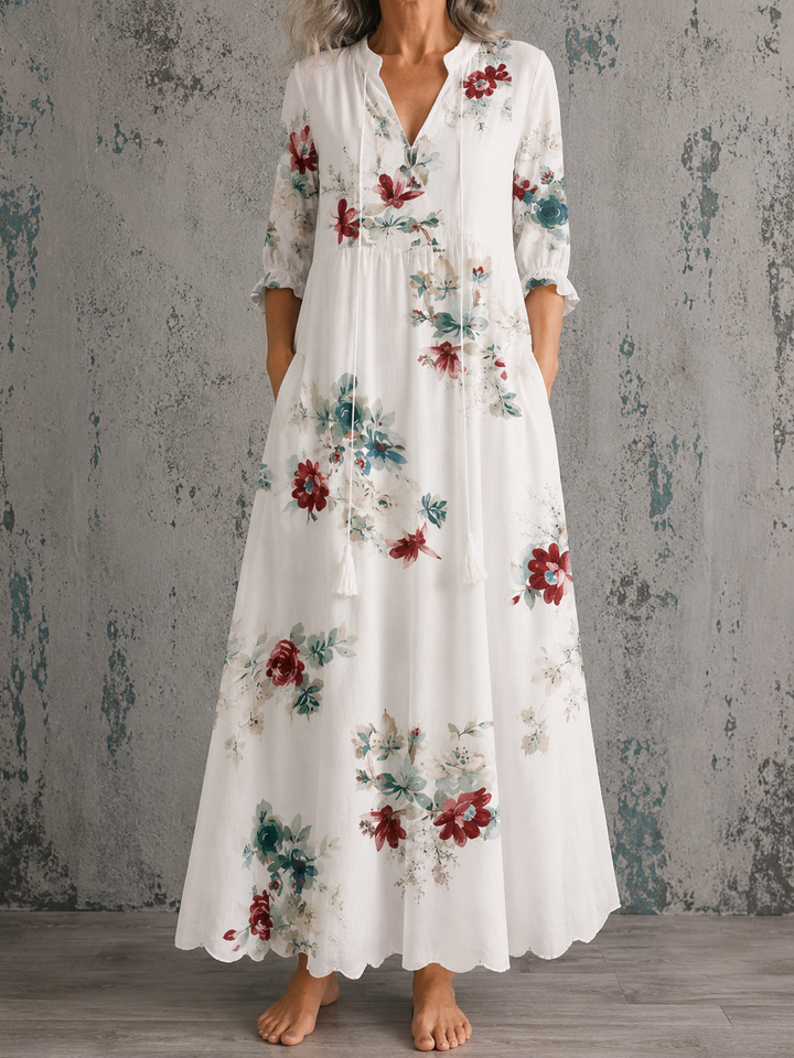 Charlotte™ | Blossom Linen Dress