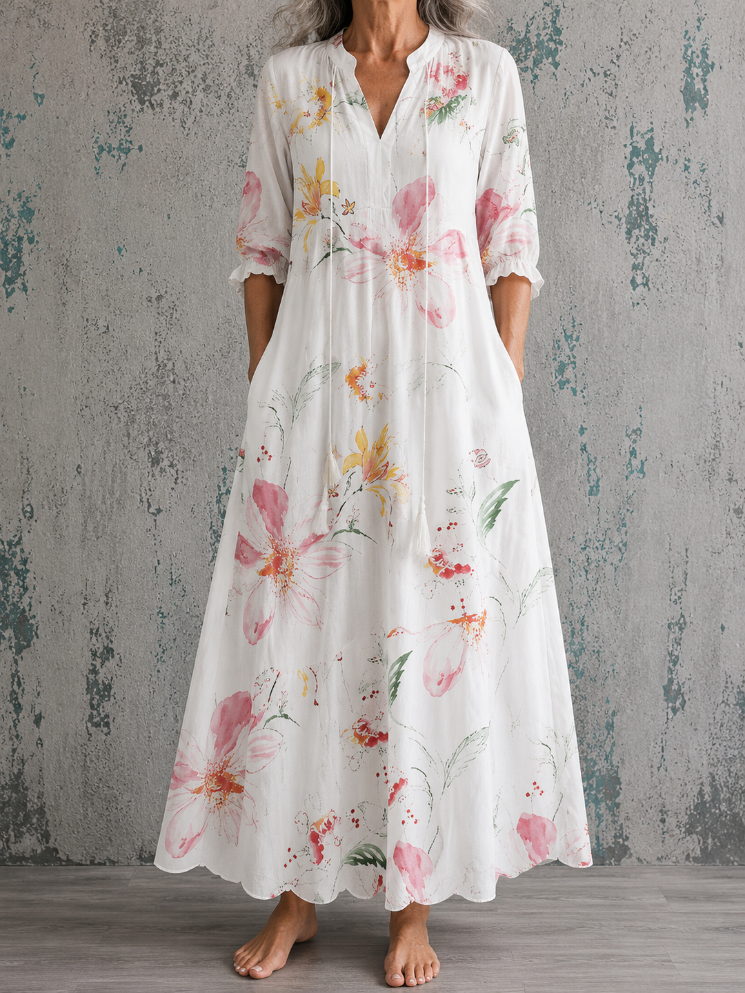 Charlotte™ | Blossom Linen Dress
