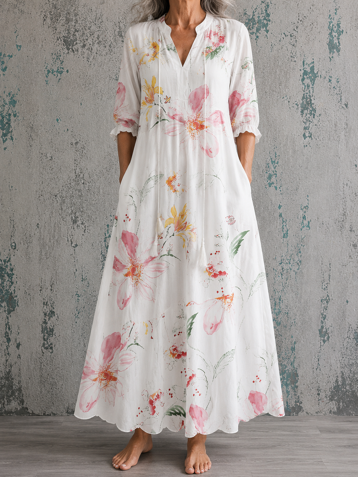 Charlotte™ | Blossom Linen Dress
