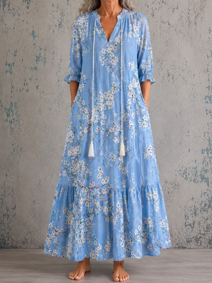 Charlotte™ | Blossom Linen Dress