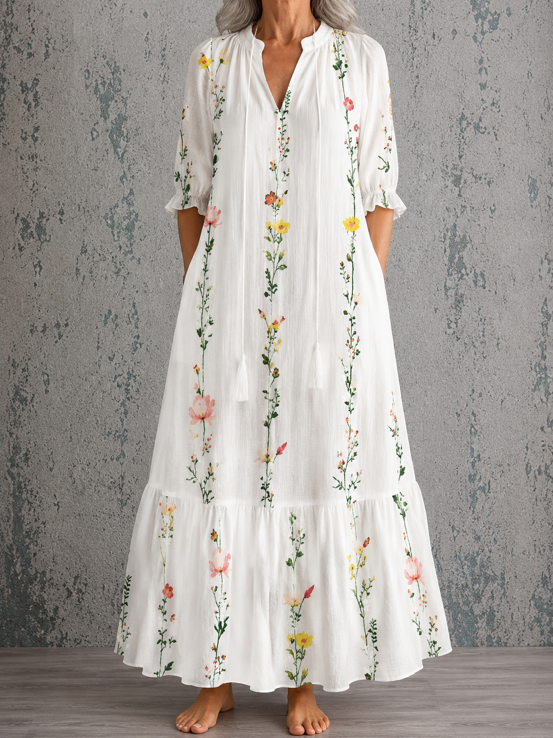 Charlotte™ | Blossom Linen Dress