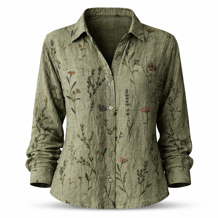 Aria | Botanical Print Blouse