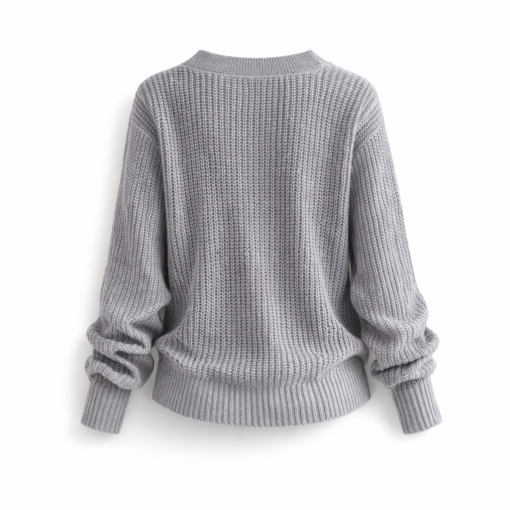 Grace | V-Detail Cable Knit Sweater