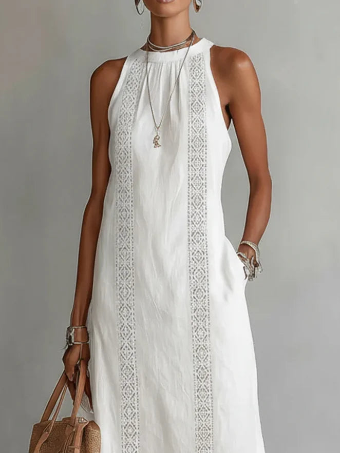 Sofia | Lace Linnen Dress