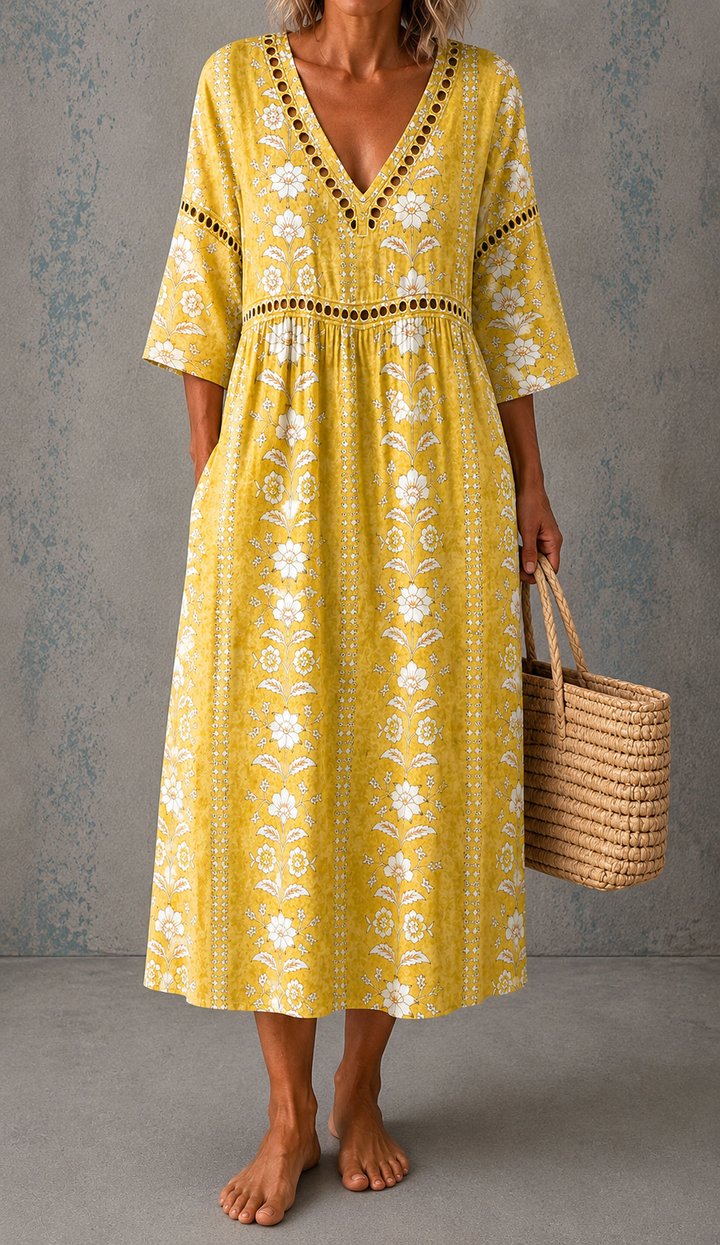 June™ | Wildflower Linen Dress