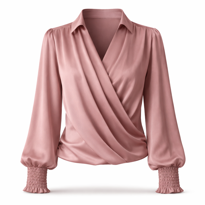 Elise | Elegant Wrap Blouse