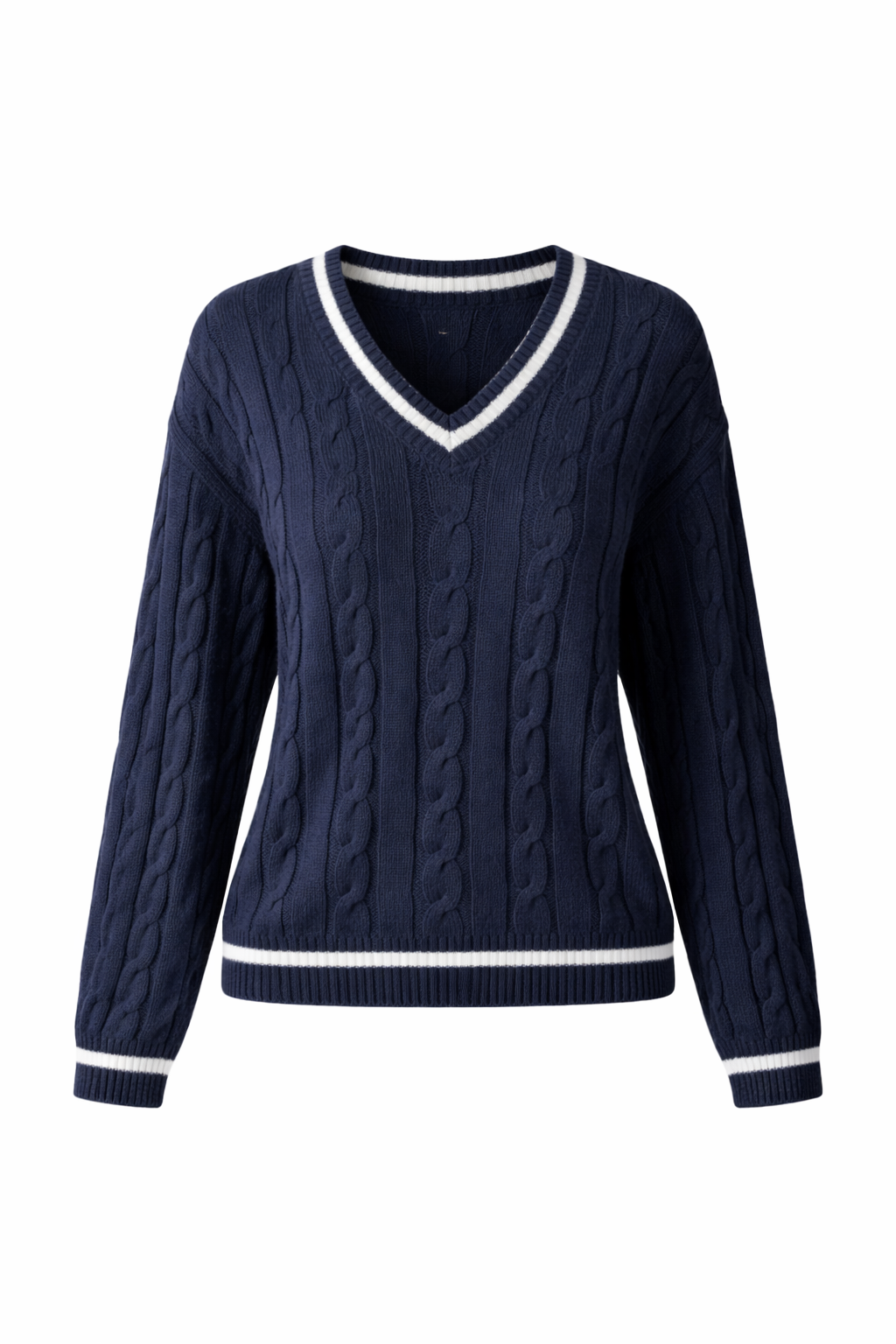 Sienna | Cable-Knit V-Neck Sweater