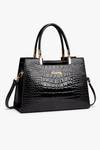 Maison Verdelle - Shiny Crocodile Skin Pattern Handbag