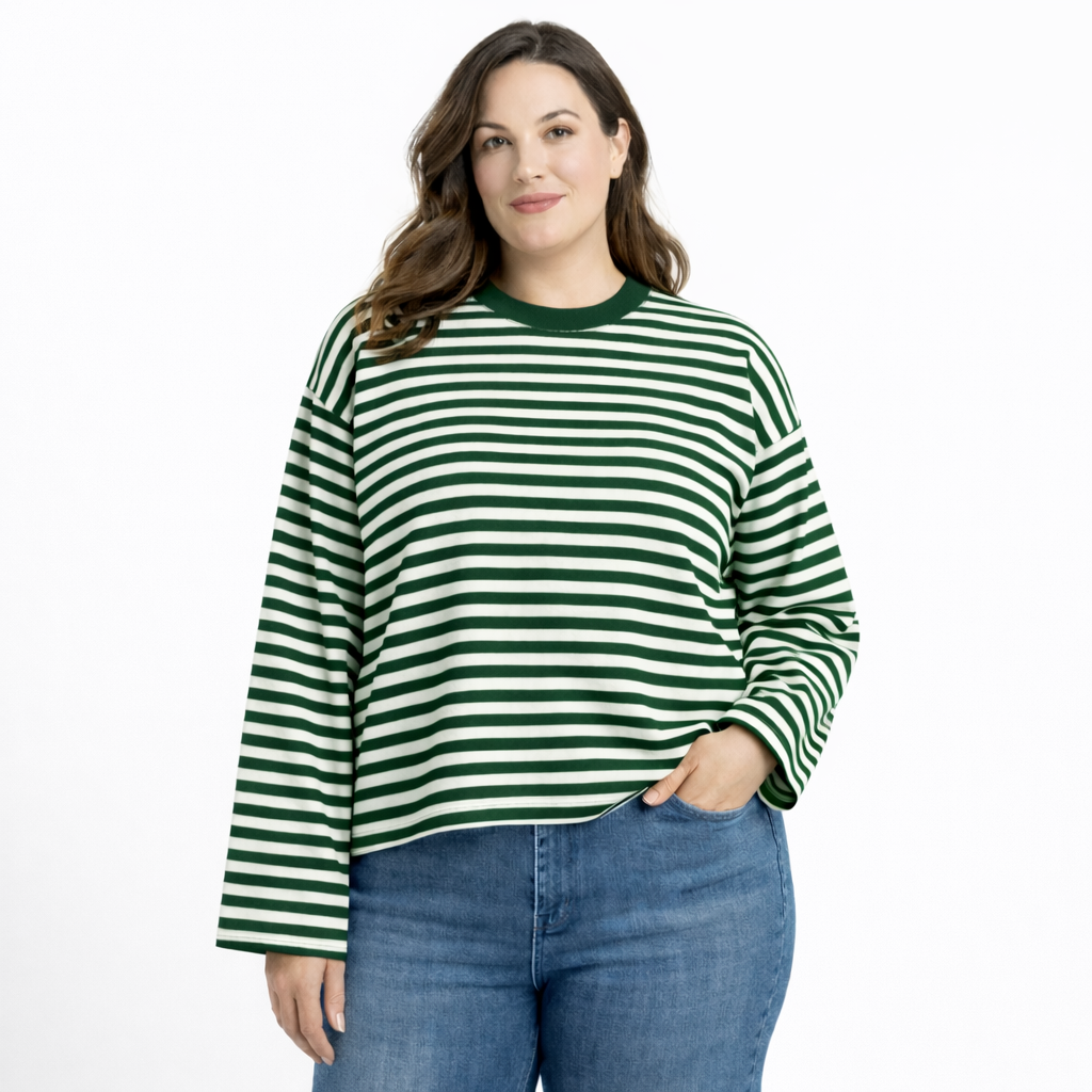 Claire | Striped Long Sleeve Top