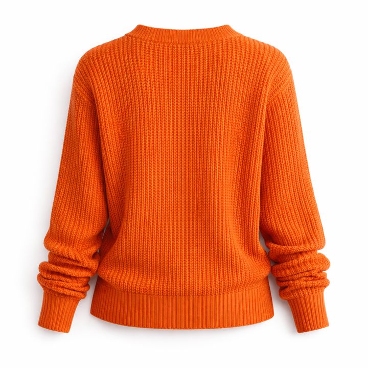 Grace | V-Detail Cable Knit Sweater