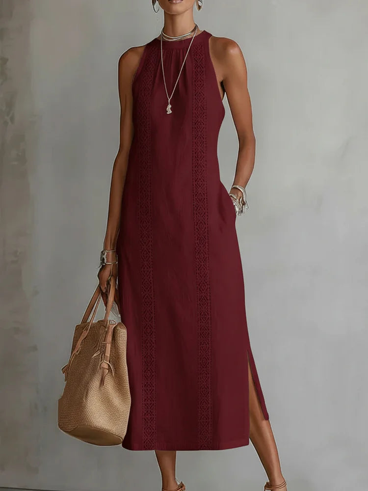 Sofia | Lace Linnen Dress