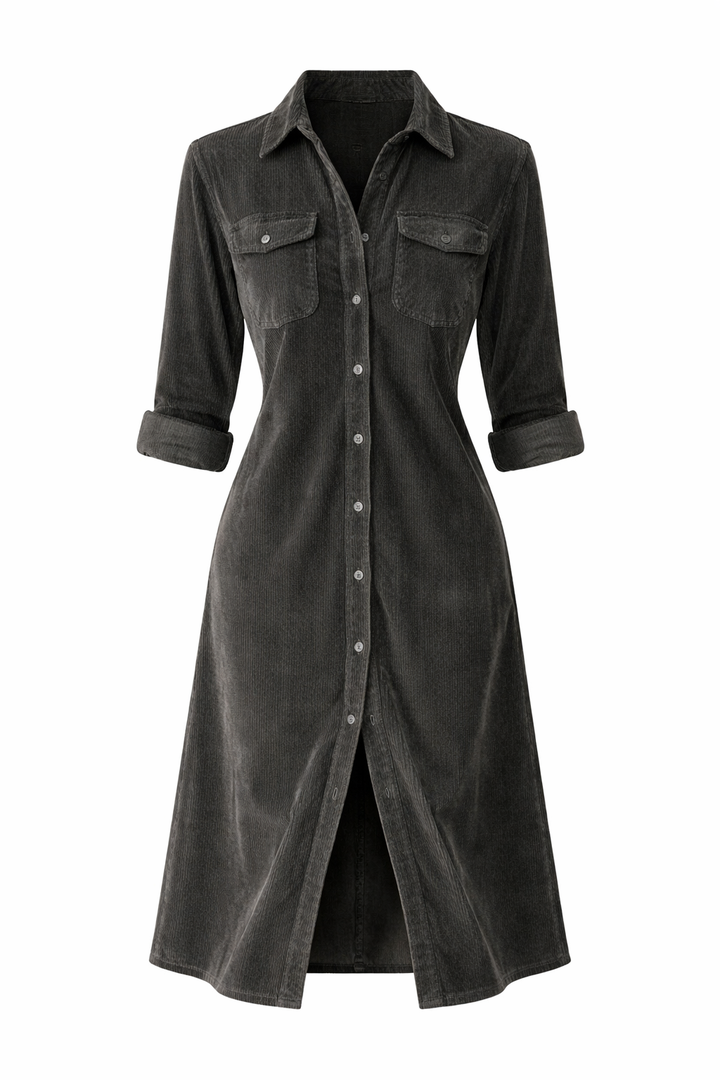 Harper | Corduroy Shirt Dress