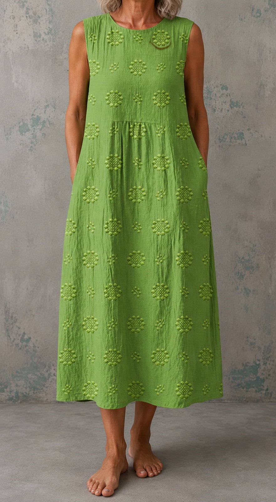Linda | Sleeveless Linen Dress