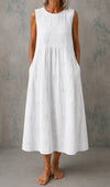 Linda | Sleeveless Linen Dress