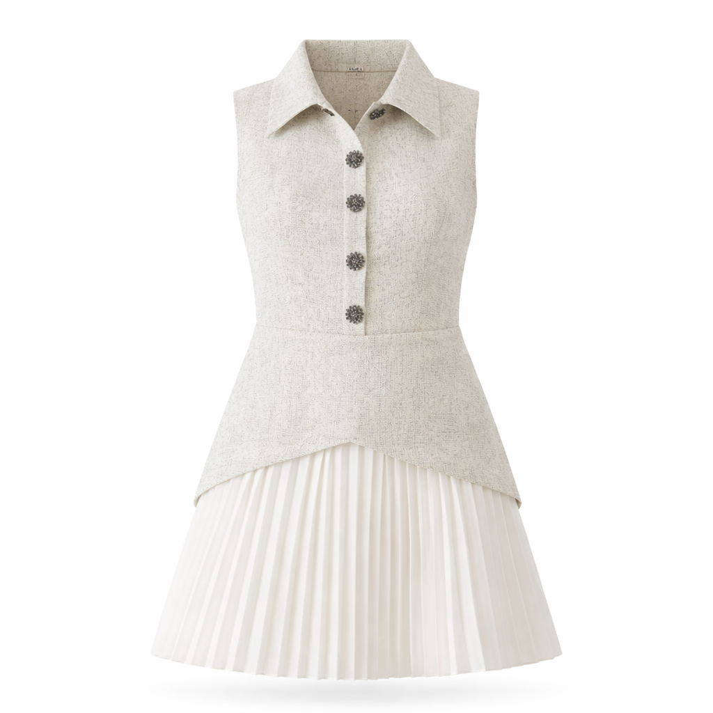 Orlena | Pleated Dress