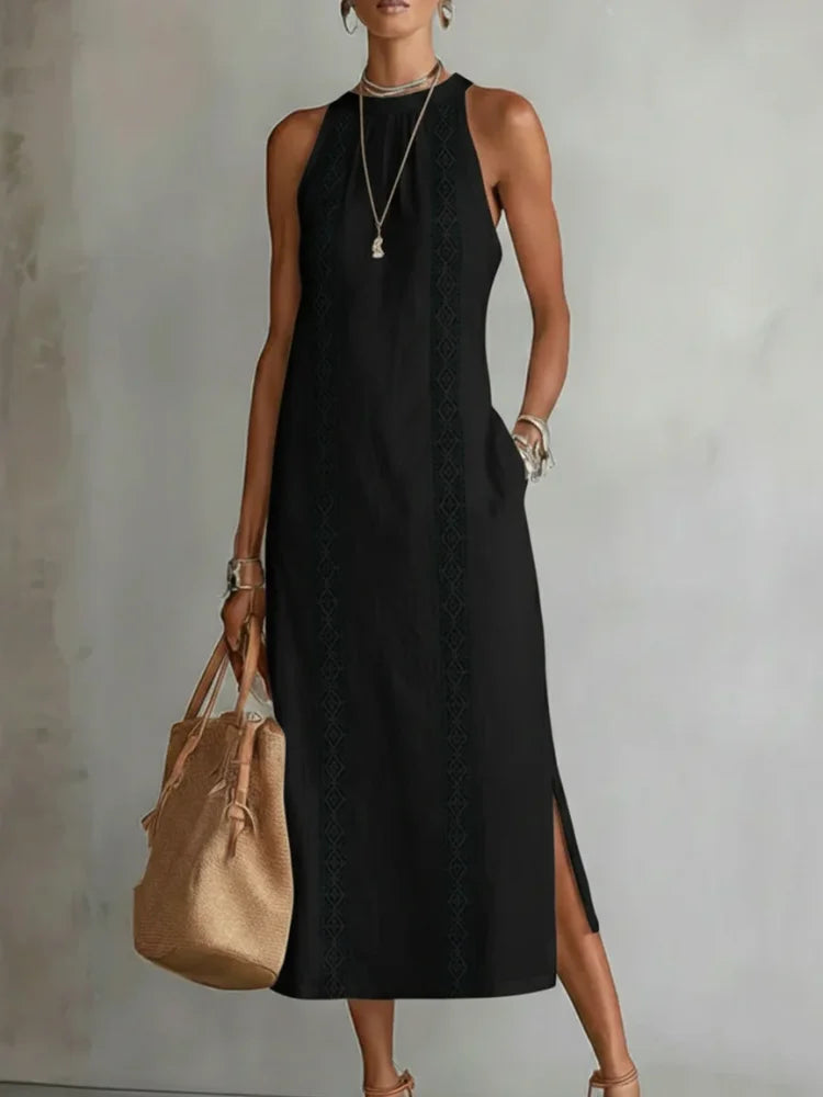 Sofia | Lace Linnen Dress
