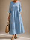NATALIE | LINEN FLOWER DRESS