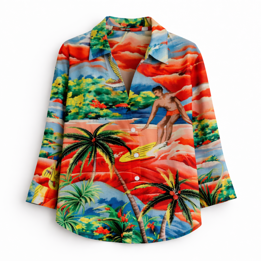 Camille™ | Tropical Print Blouse
