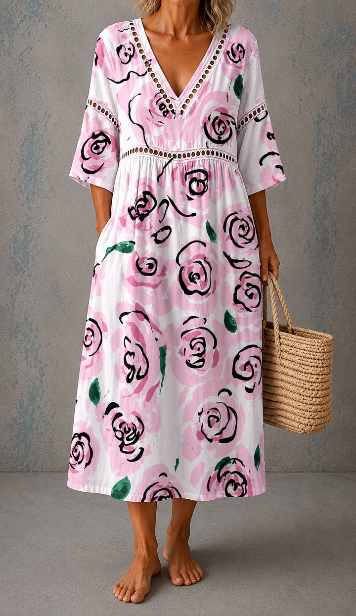 Alice™ | Wildflower Linen Dress