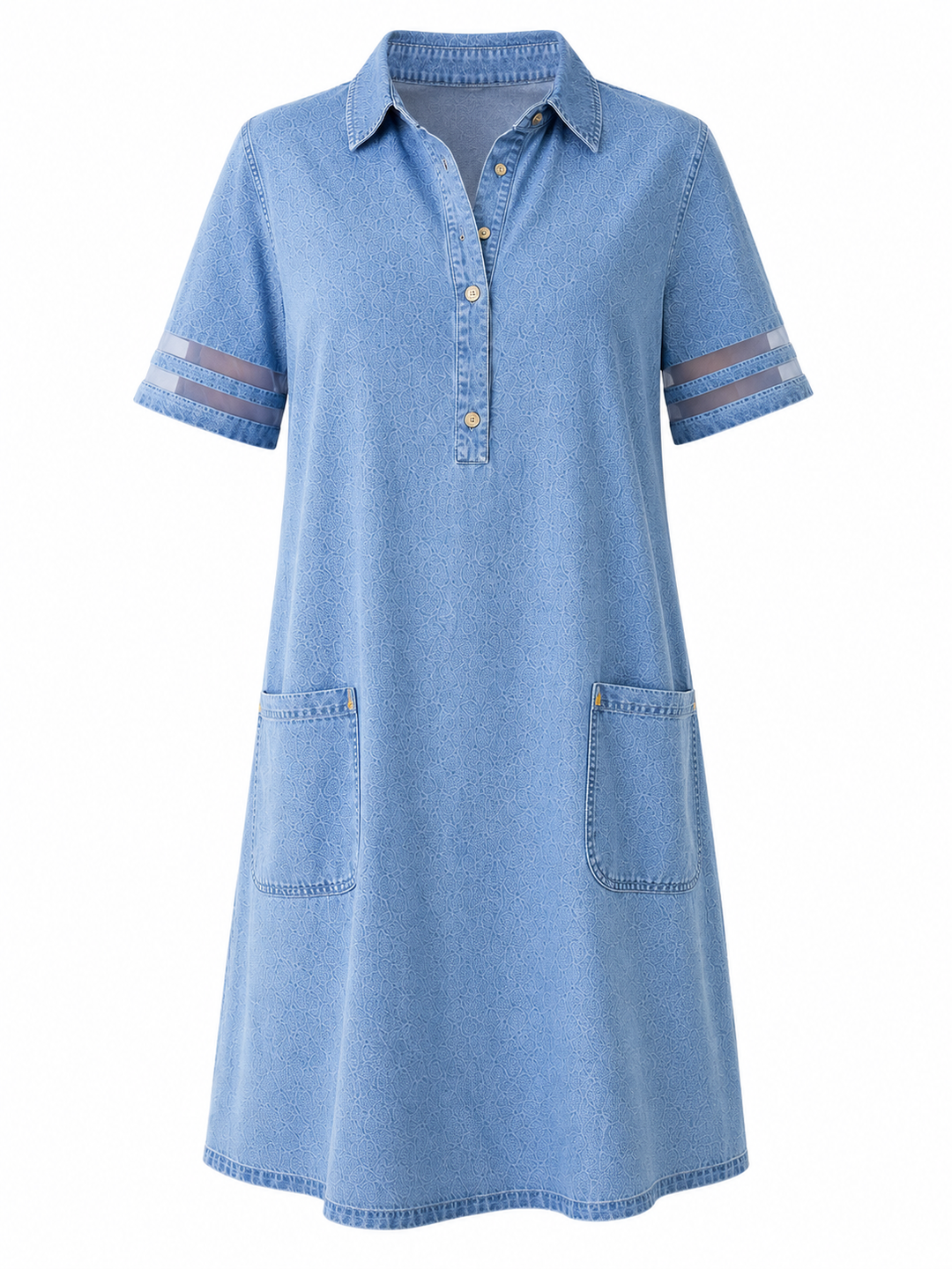 NOÉLINE™ | Figure Flattering Denim Dress
