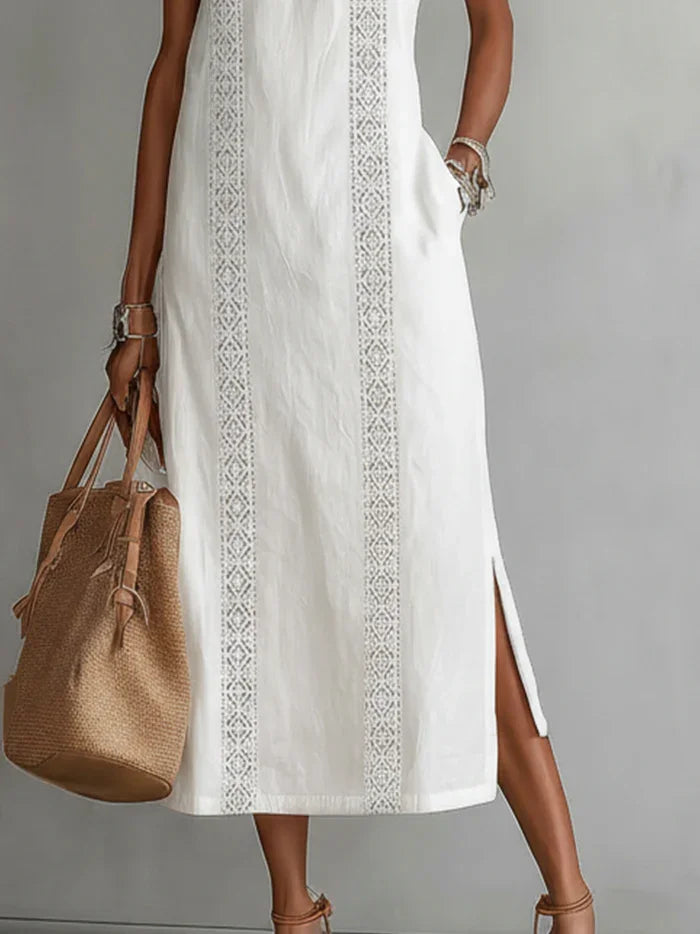Sofia | Lace Linnen Dress