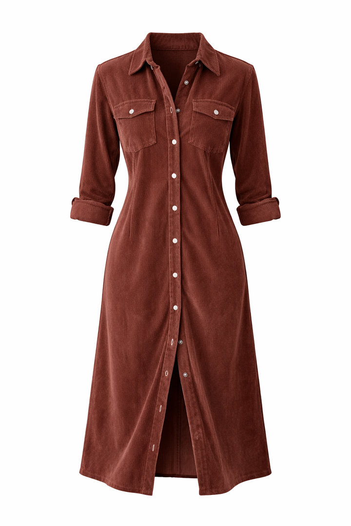 Harper | Corduroy Shirt Dress