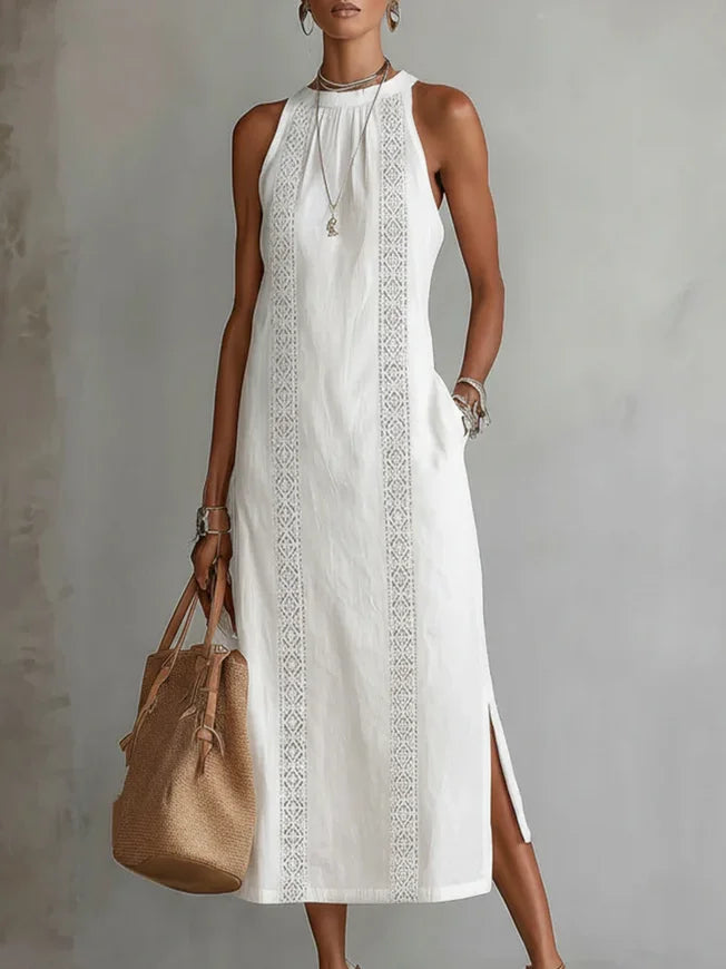 Sofia | Lace Linnen Dress