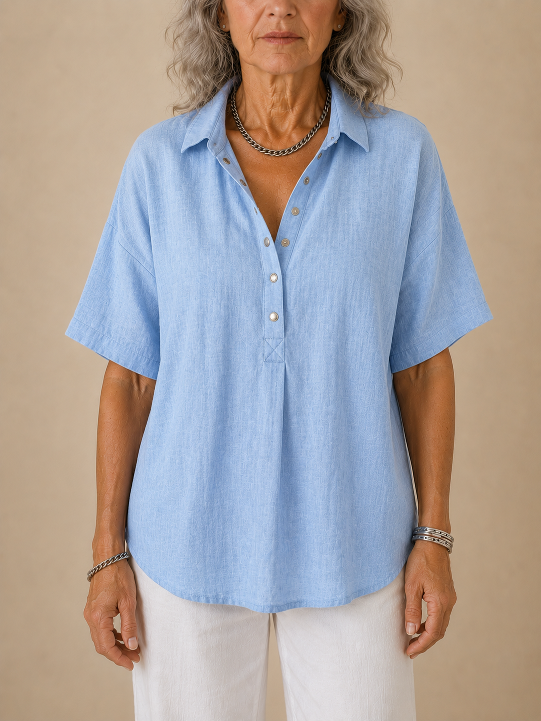 QUINLEY | CASUAL BUTTON-UP COLLAR SHIRT