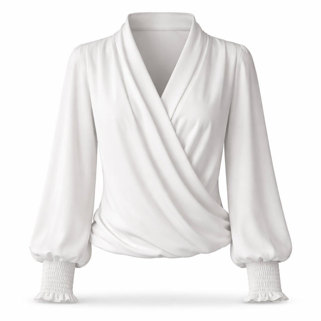 Elise | Elegant Wrap Blouse
