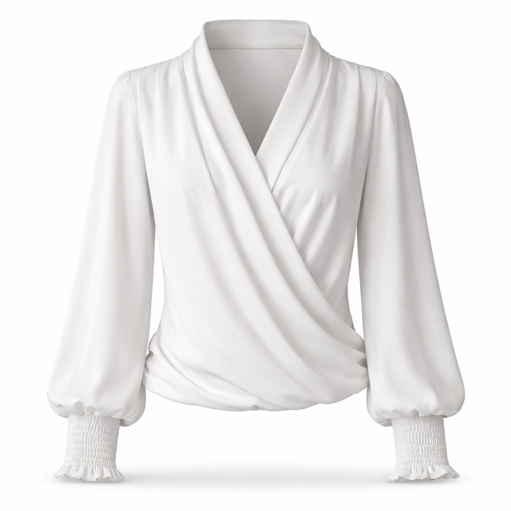 Elise | Elegant Wrap Blouse