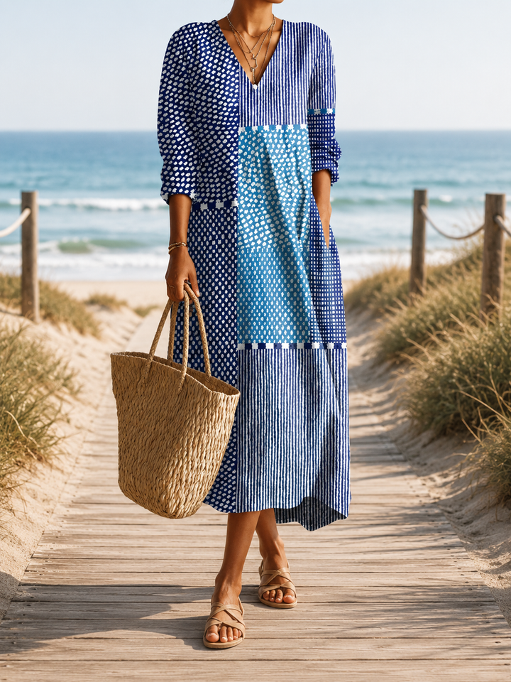 Ava™ - Retro Linen Dress