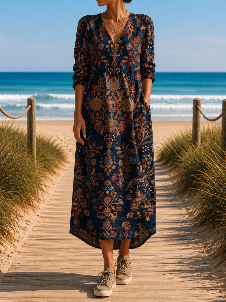 Isla™ - Elegant Linen Dress